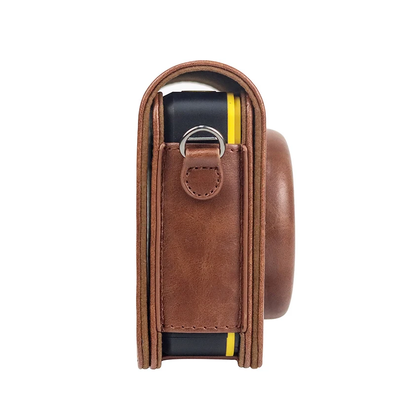 For Kodak C300R Protection Case with Retro PU Leather Camera Bag Vintage Removable Shoulder Strap for Mini Shot 3 leather case