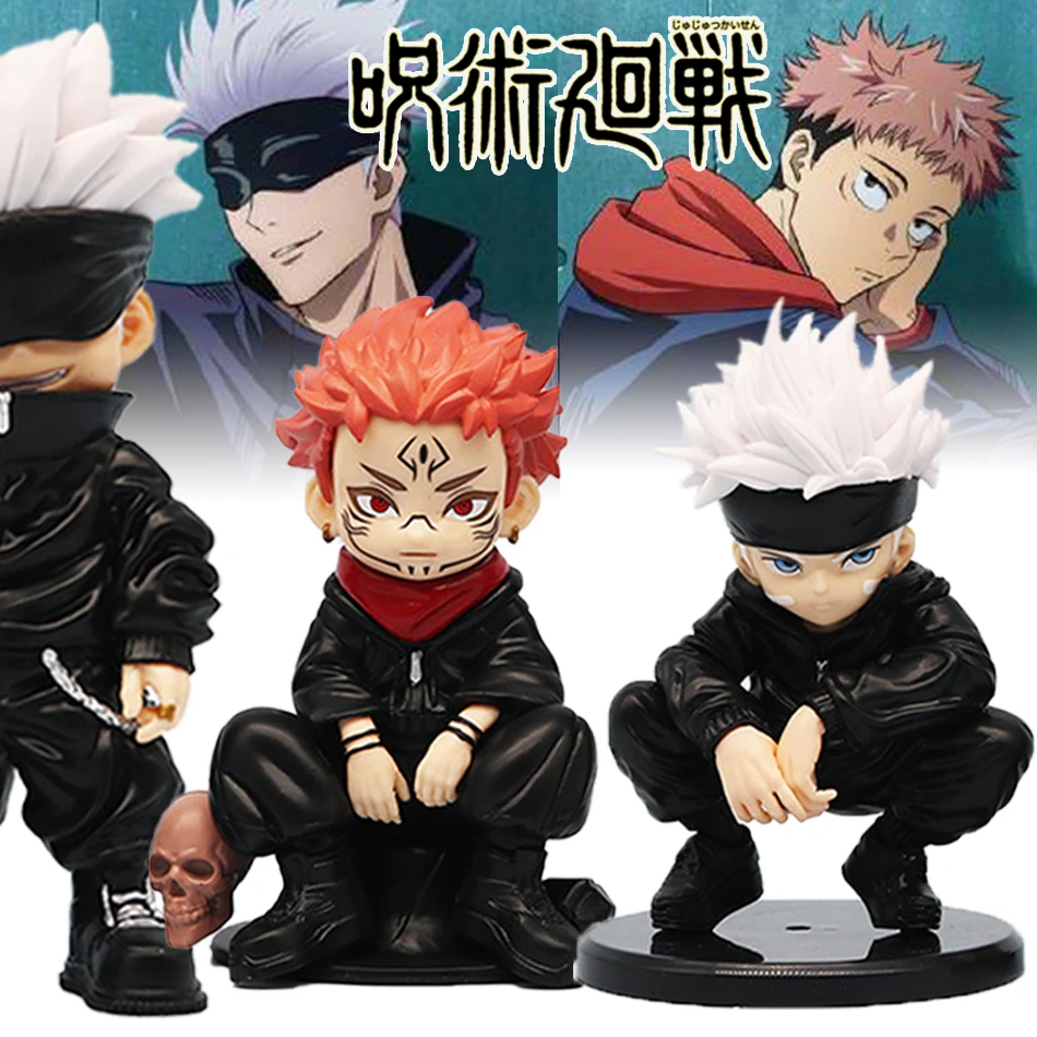 

15cm jujutsu kaisen anime figure 3 style satoru gojo action figure lord of the curse sukuna statuette collection model doll toys