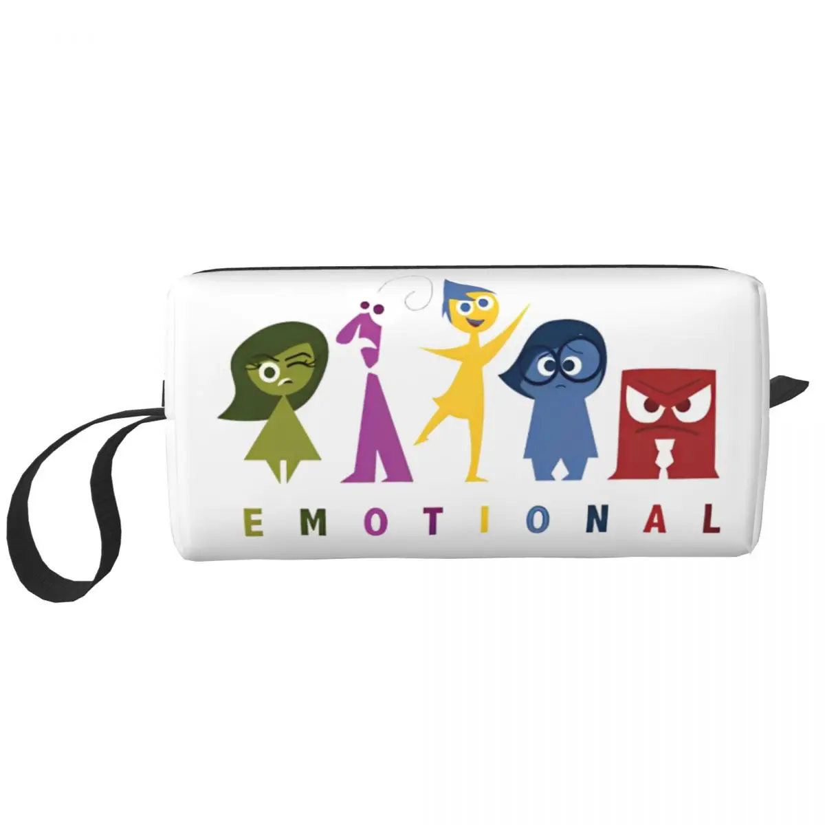 Emotional Inside Out Makeup Bag Pouch Cosmetic Bag Travel Toiletry Bag Organizer Storage Purse Large Capacity