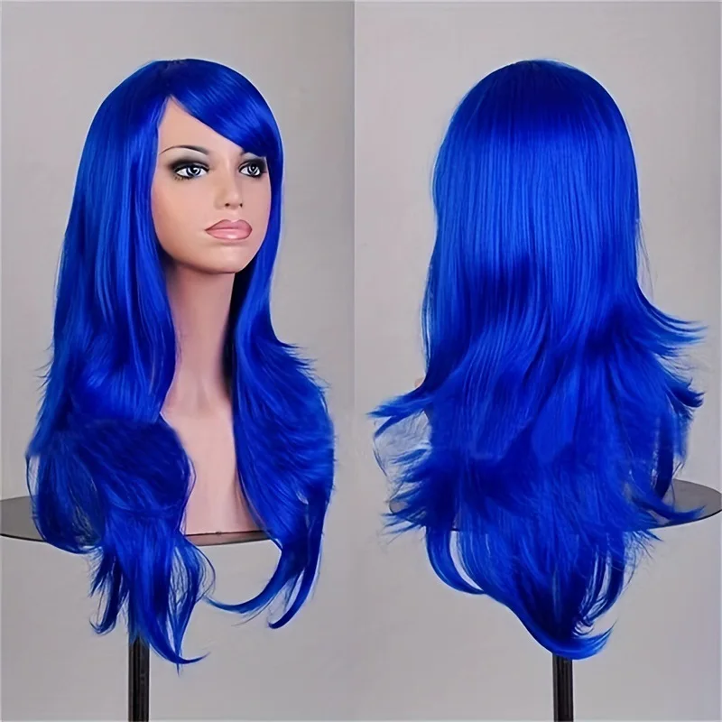 Cosplay wig color partial micro-curl curling headgear animation Wigs