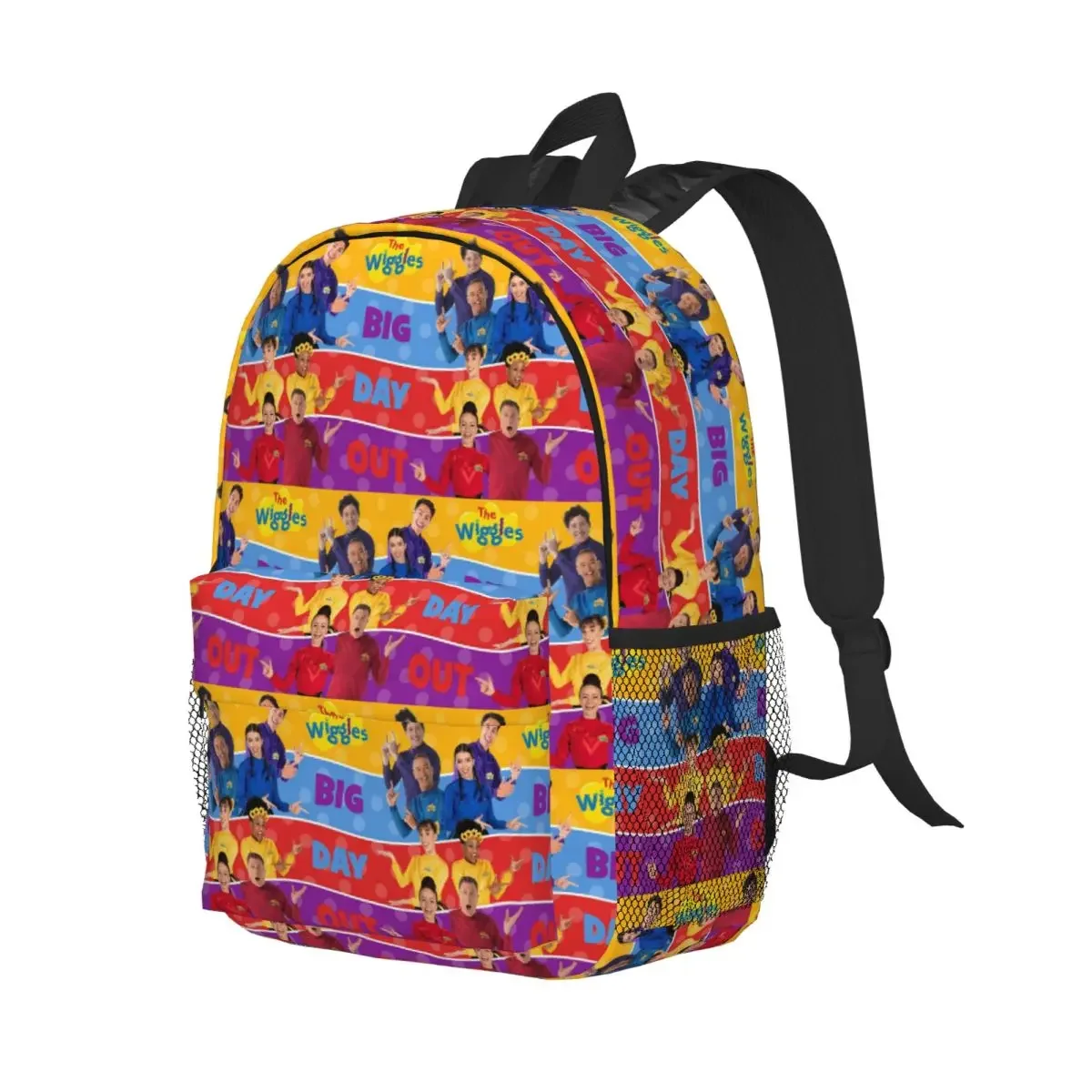 

The Wiggles Tv Show Music Band Backpack Student Boys Girls BookBag Children School Bag Computer Shoulder Bags for Men Women