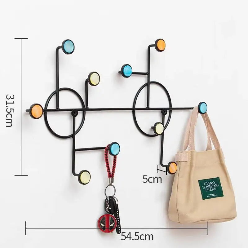 

Moun Modern Entrance Clothes Rack Bedroom Wall Aesthetic Detachable Clothes Rack Minimalist Place Saving Perchero Hall Furniture
