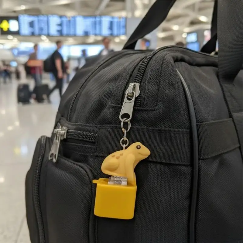 

(1 шт.) Перезаряжаемый брелок со звуком лягушки — электронная квакающая игрушка, карманный забавный кляп в подарок для детей и