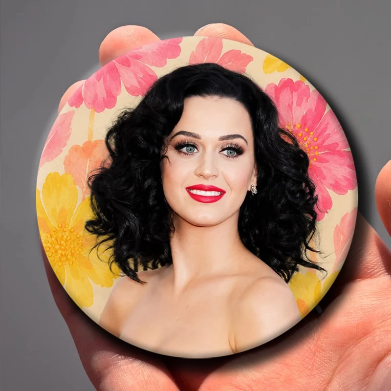 Pop Singer K-Katy Perry Soft Button Pin Music Album Cover Brooch Funny Lapel Badge Hat Clothes Accessories Jewelry Gift for Fans