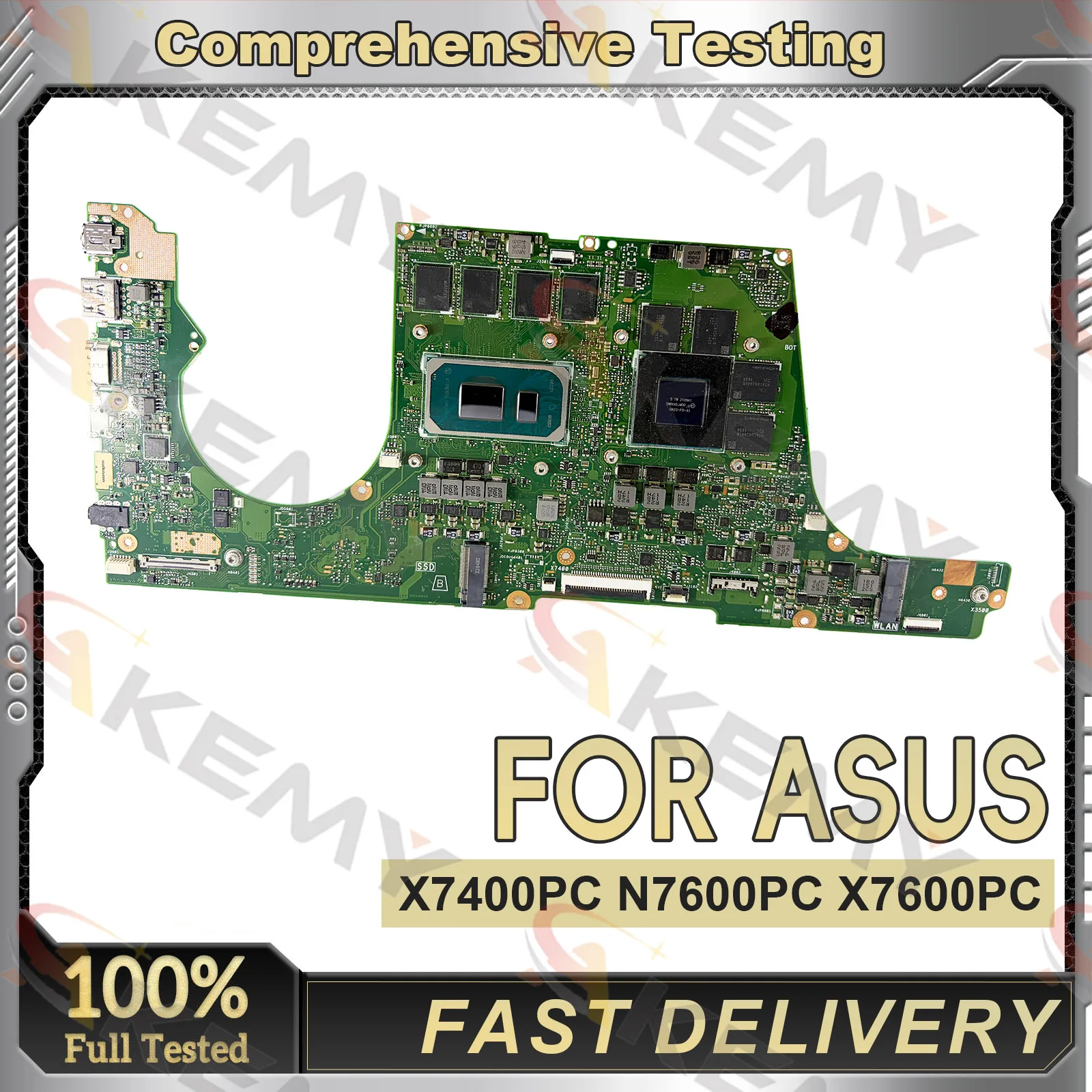 X7400PC Laptop Motherboard For ASUS V3500P V3400P X7400PE X7400P K3400P N7400P Mainboard With 11th Gen I3 i5 i7 100% Tested