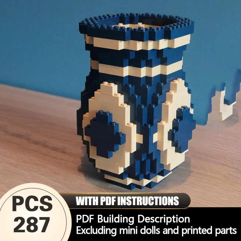 

Creators Plant Series Model MOC Building Bricks Flower Vase Modular Technology Gifts Holiday Assemble Children Toys Suit