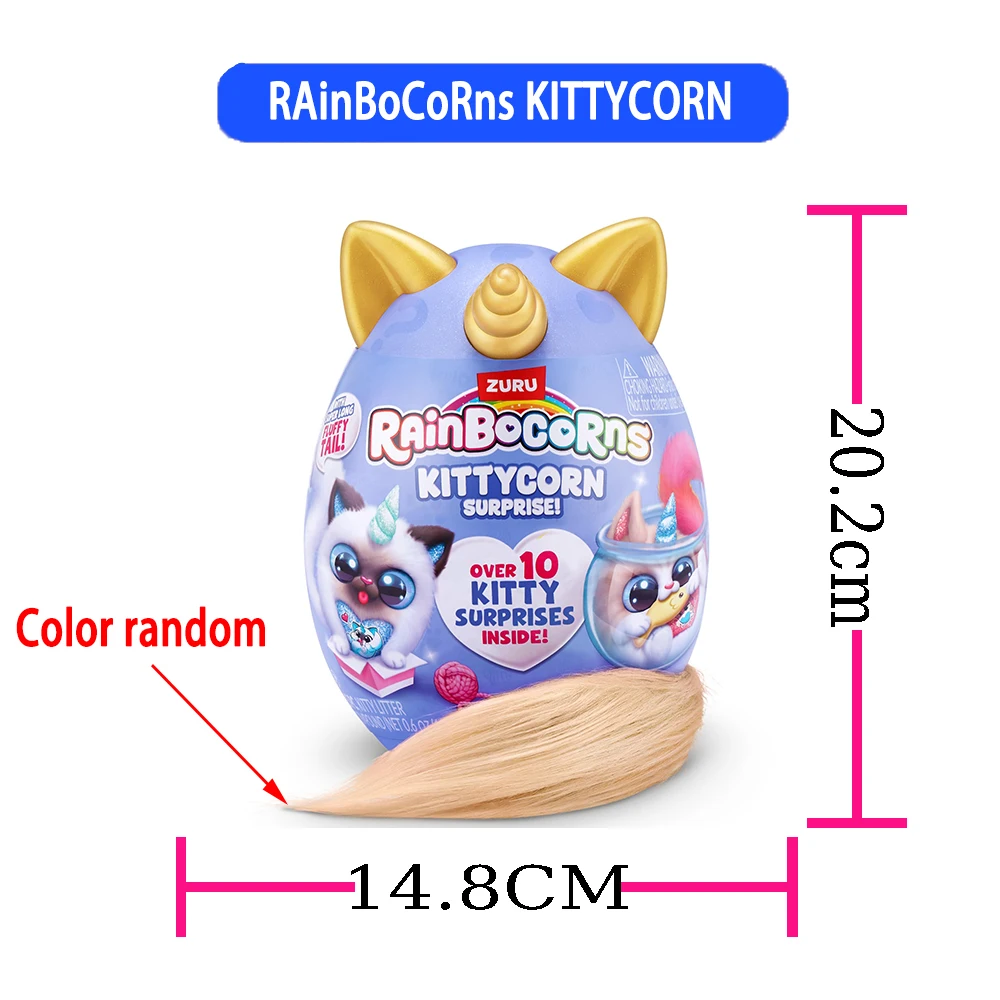 Zuru Rainbocorns مفاجأة Kittycorn مفاجأة سر الأصلي زورو ألعاب من القطيفة الماركات الصغيرة اللعب لطيف هدية للأطفال القط اللعب #6