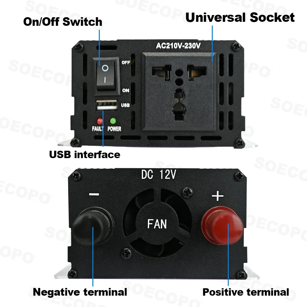 SOECOPO 10000W 풀 휴대용 태양광 키트 DC 12V - AC 110V/220V 인버터 완벽 태양광 발전 키트 가정용 RV 100A 컨트롤러 캠핑