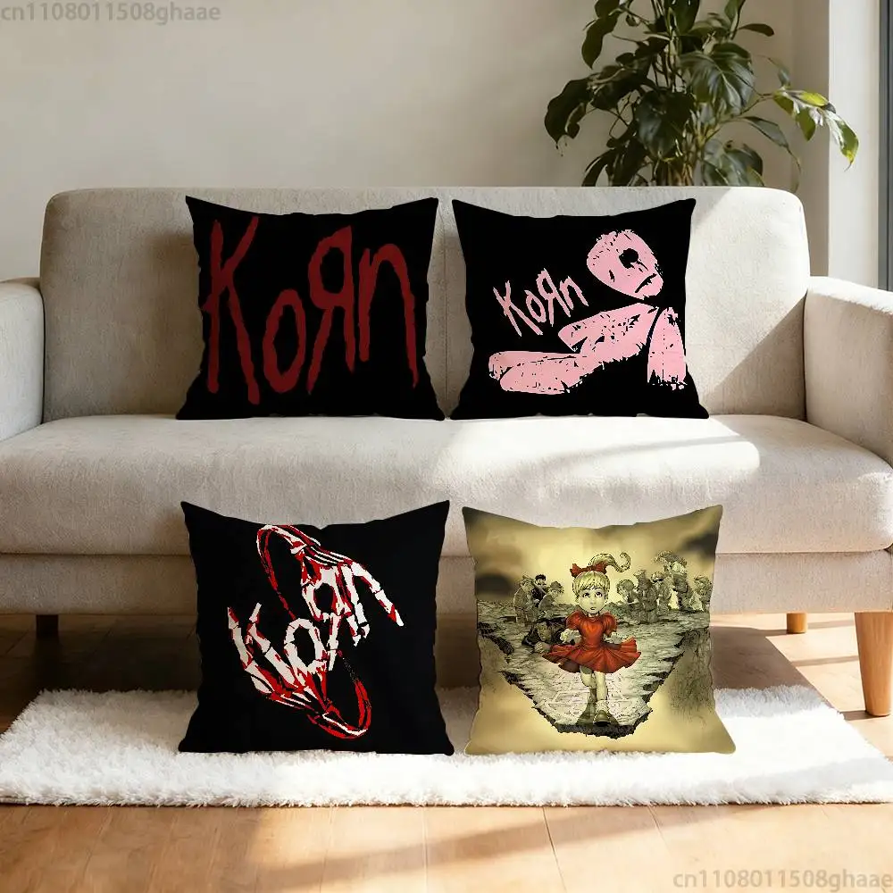 

Fashion Band R-Rock Korn pillowcase casual style decoration, suitable for home decoration (excluding pillow core)