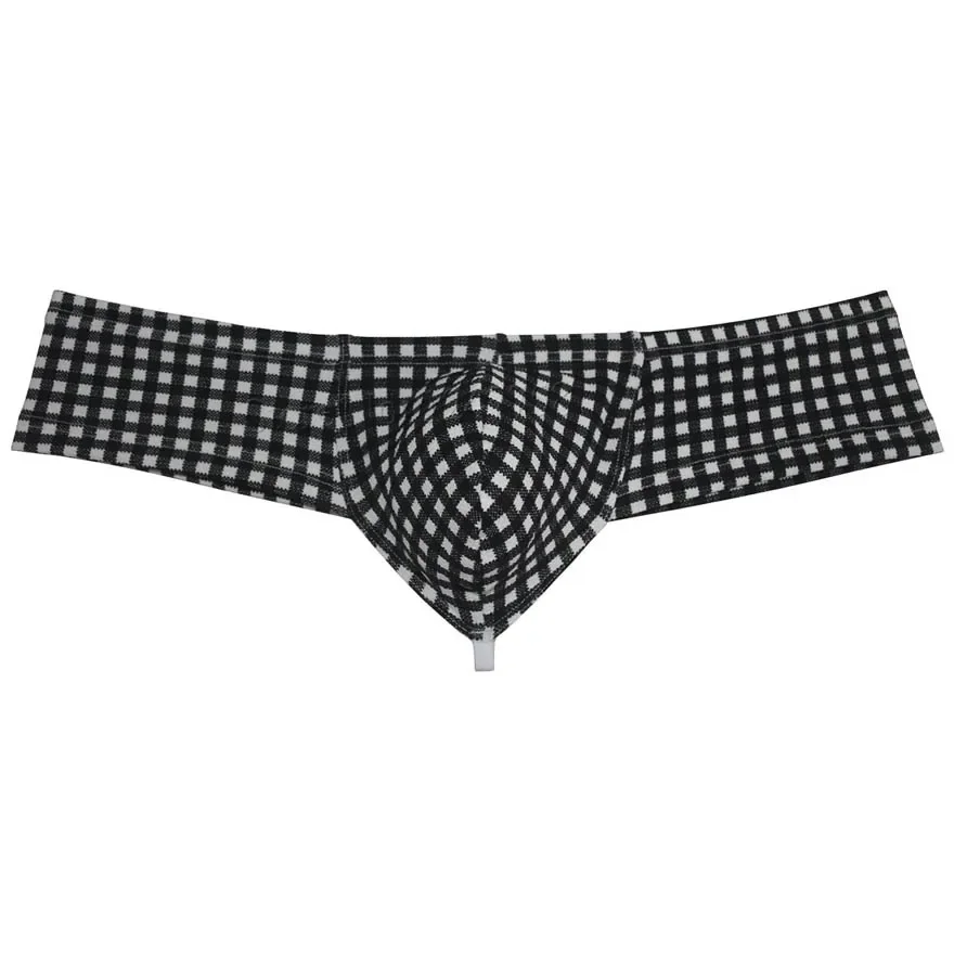 Men Air Bubble Knitted Fabric Bikini Underwear Elastic Cheek Pouch Boxer Bokserki Brazilian Trunks