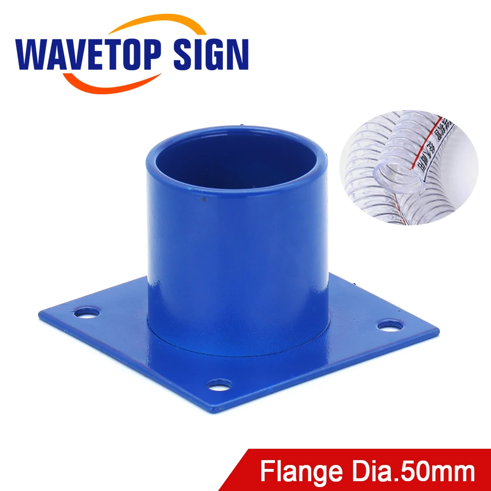 WaveTopSign Air Pipe Connection Joint Diameter 50mm Screw M6.5x4 Flange For Vacuum Adsorption Platform