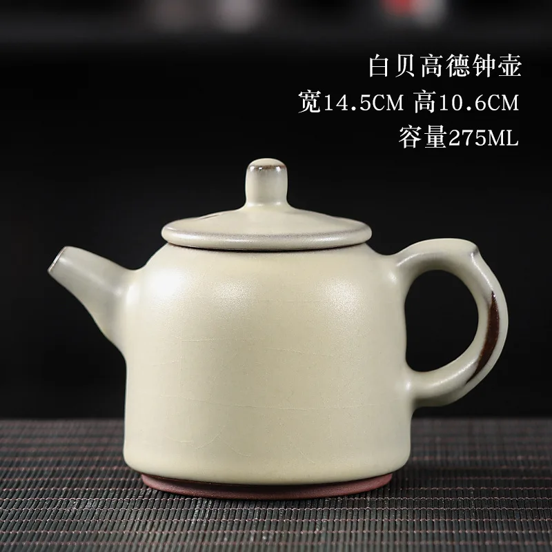 

Jianyang Jianzhan Teapot Original Mineral Iron Body Household Office Ceramic Handmade Oil Drop Brewing Pot Kung Fu Tea Set