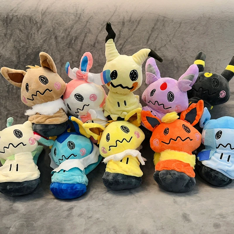 Pokemon Mimikyu Pulsh Toys Eevee Umbreon Flareon Jolteon Glaceon Vaporeon Sylveon Espeon Pikachu Peluche Stuffed Doll Gift