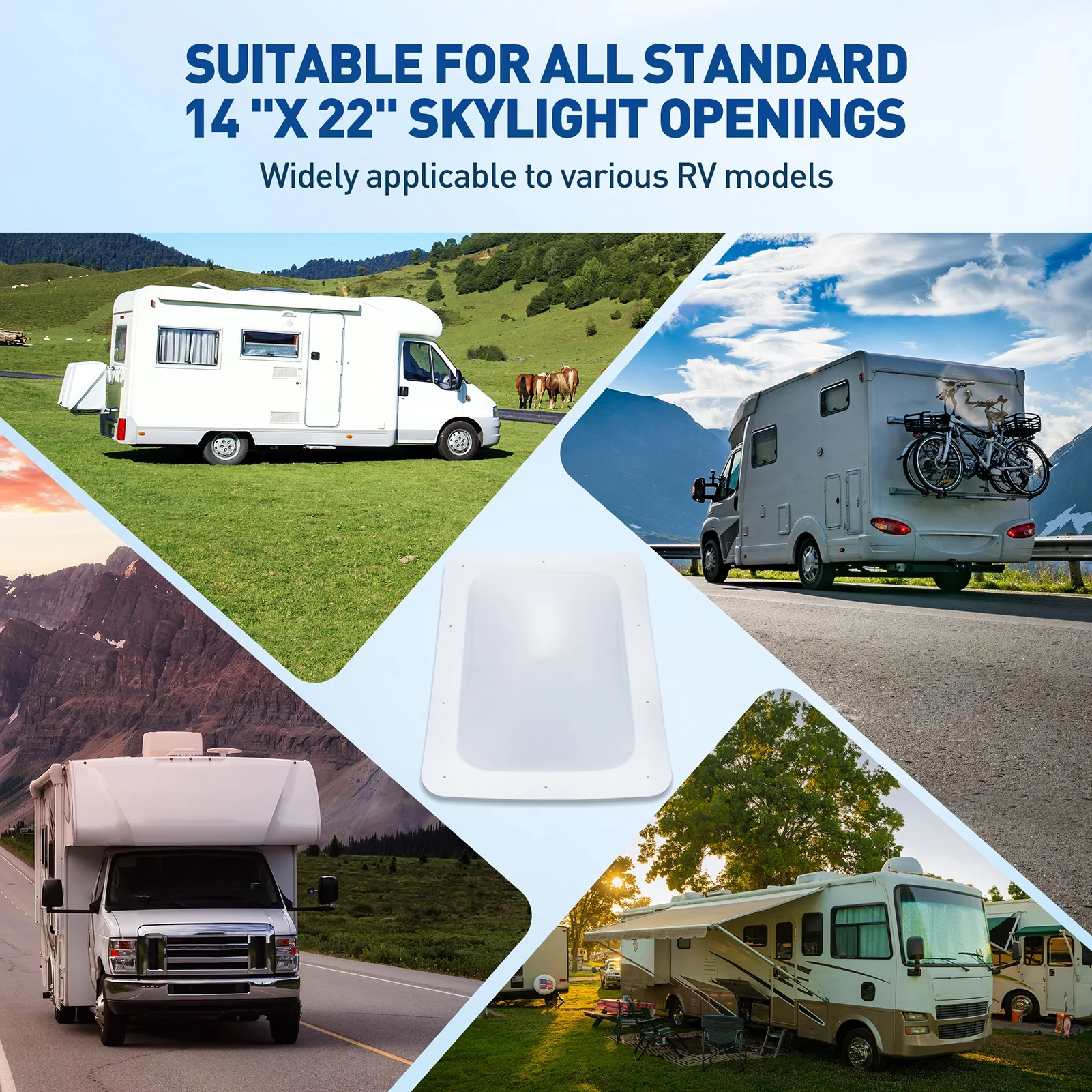 RV Skylight Dome for 14