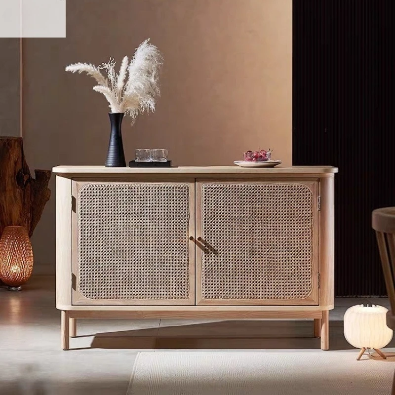 

Rattan dining side , living room, modern tea small household integrated entrance storage shoe