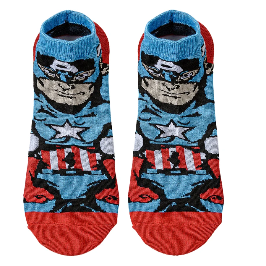 MINISO Disney Cartoon Anime Socks Men Women Invisible Short Boat Socks Christmas Halloween Novelty Funny Happy Crazy Socks