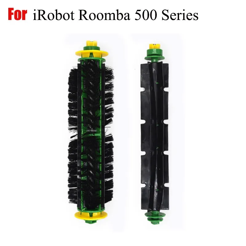 1 Set Bristle Brush + Flexible Beater Brush For iRobot Roomba 500 Series 510 550 560 570 580 610 Vacuum Cleaner Replacement Part