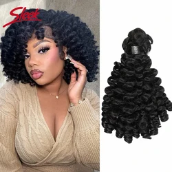 Sleek Remy มนุษย์บราซิล Bouncy BULK หลวมคลื่นผมสําหรับ Braiding ธรรมชาติสีดํา 10 ถึง 22 นิ้ว Braids ไม่มี Weft จํานวนมาก