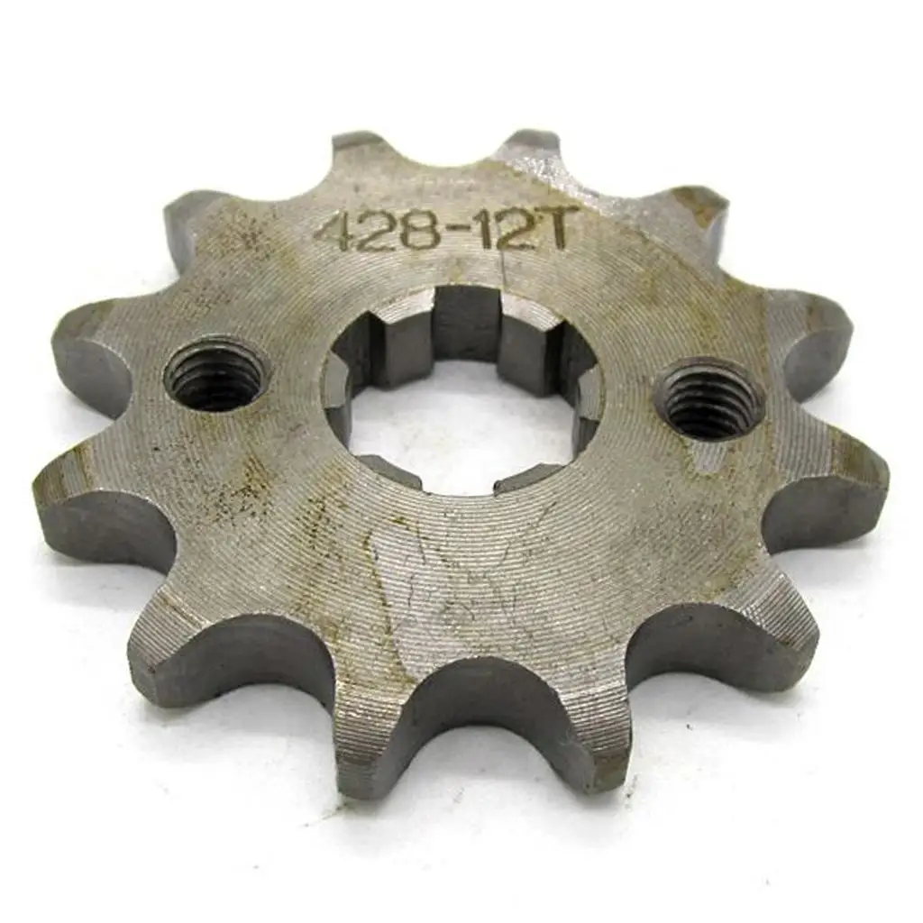 Heavy Duty 12T Rear Sprocket Cog for 428 Chain Pit Bike 110cc 125cc Trail Bike Steel Gear Chain Guard view 4