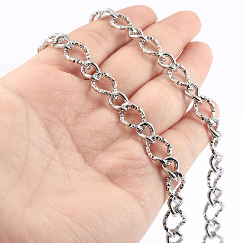 1Meter Stainless Steel Fashion decoration Chain For Jewelry Making Supplies DIY Necklace Bracelet Charms Findings Accessorie