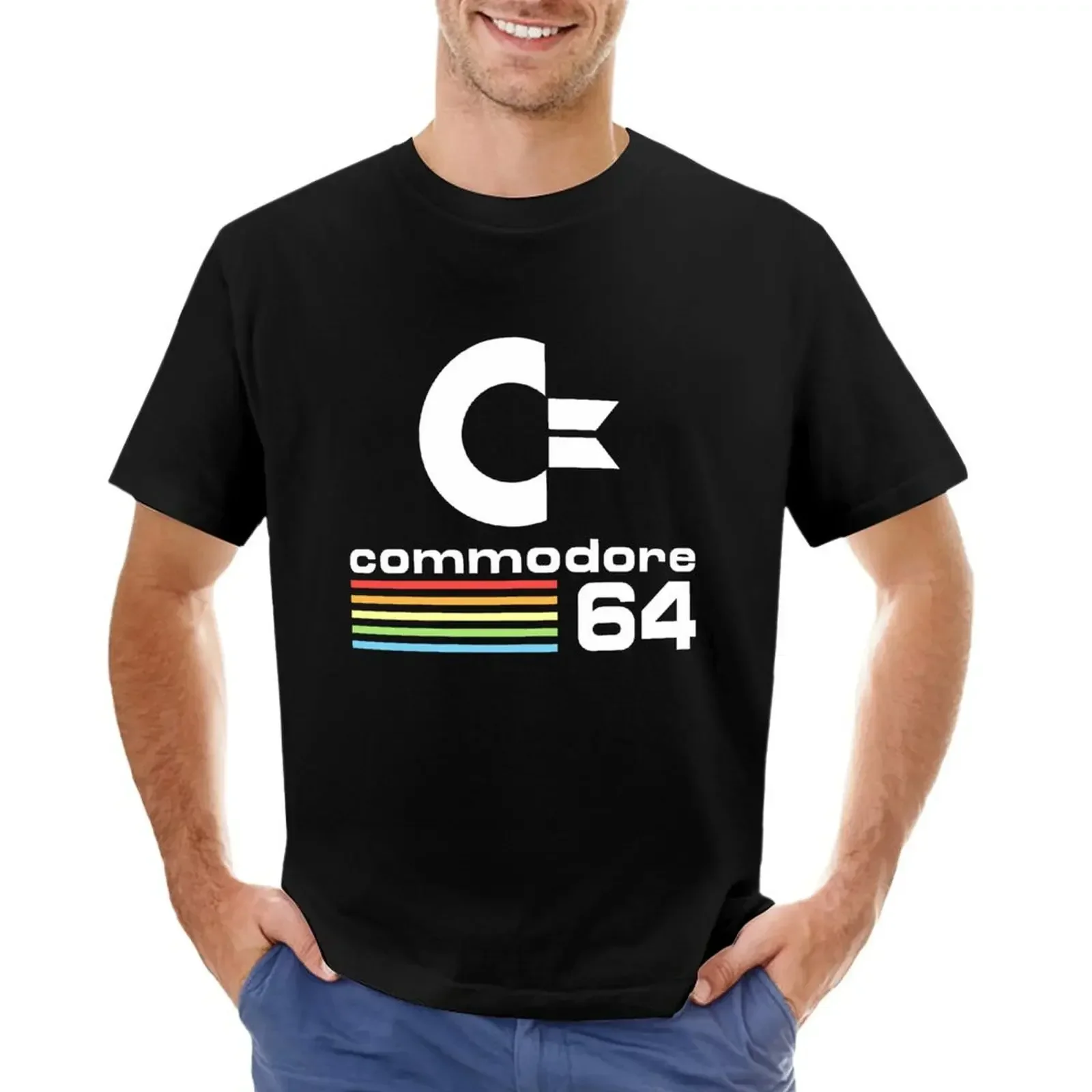 

Commodore 64 T-shirt boys animal print sports fans mens t shirts