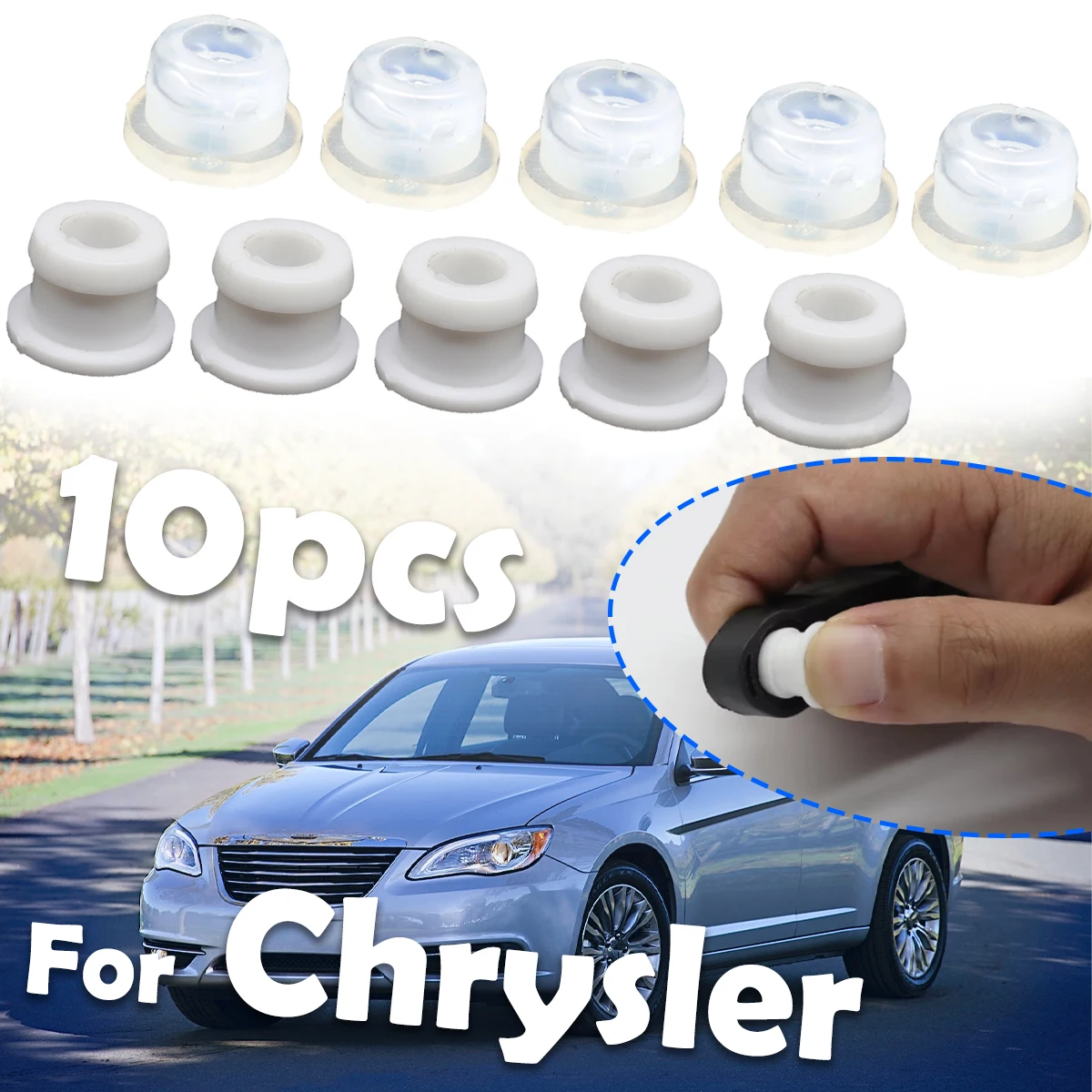 

10X For Chrysler Town Country Sebring Pacifica 300 Gearbox Automatic Transmission Shift Cable Linkage Bushing Rubber Repair Kit