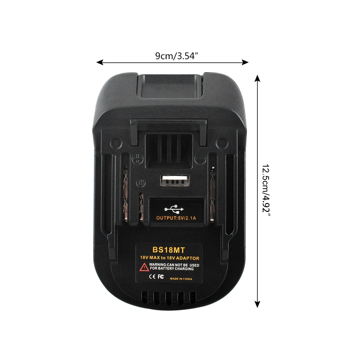 BS18MT Adaptador batería Bosch a Makita 18V con USB