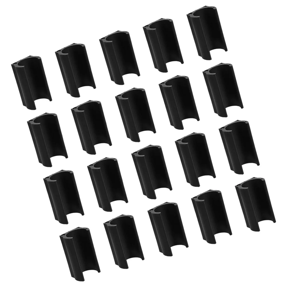 

20Pcs U Shaped Chair Leg Caps Plastic Furniture Feet Protectors Non-Slip for Chairs Trampolines Metal Tubing Legs