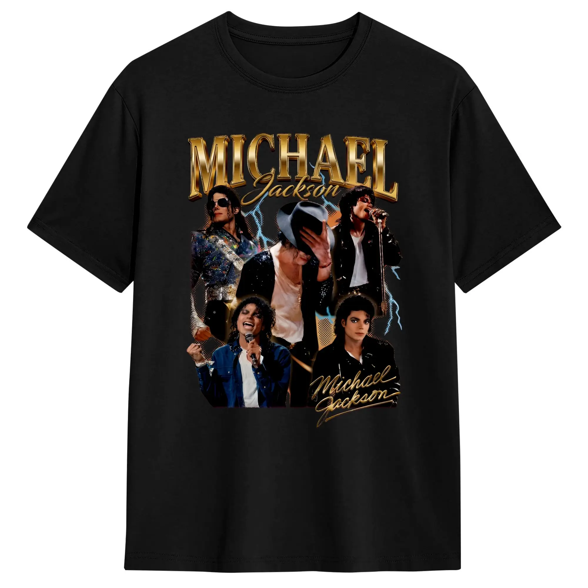M-Michael J-Jackson Art Poster T-Shirt  Hip Hop T-Shirts Short Sleeve Streetwear Tshirt Beach Cotton Plus Size 5XL Clothes