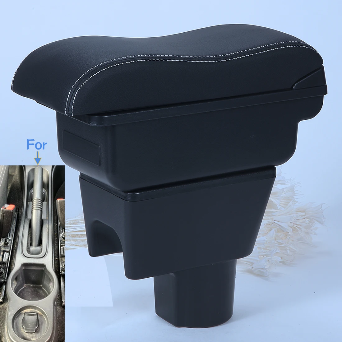 Reposabrazos para Renault Duster, Dacia Duster, Renault Oroch, Nissan Terrano 3, caja de almacenamiento para reposabrazos de coche, accesorios, detalles interiores