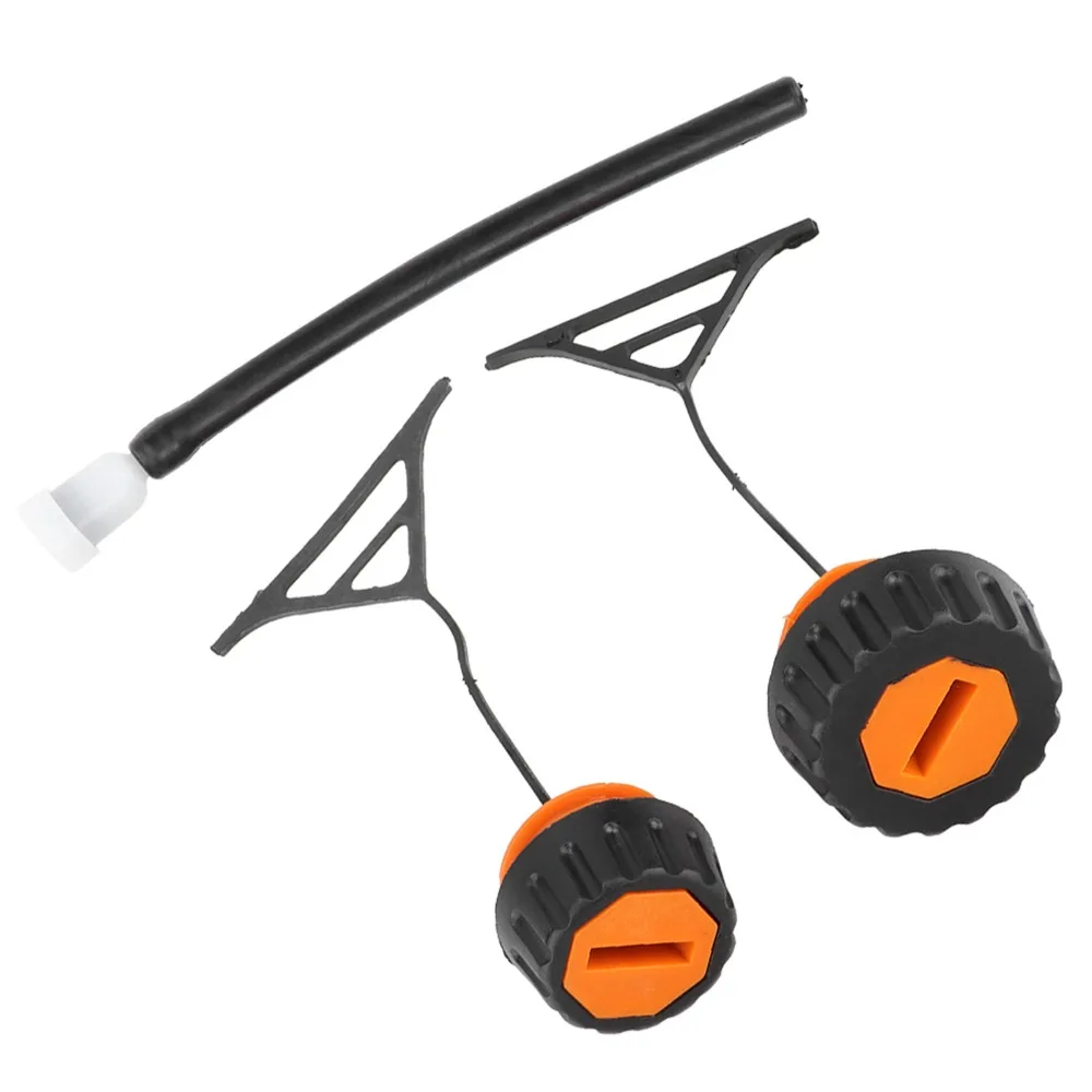 Plastic Gas Fuel Cap Black and Orange Compact Cap Kit for STIHL 020 021 023 024 025 026 028 034 038 1 x Gas Fuel Cap