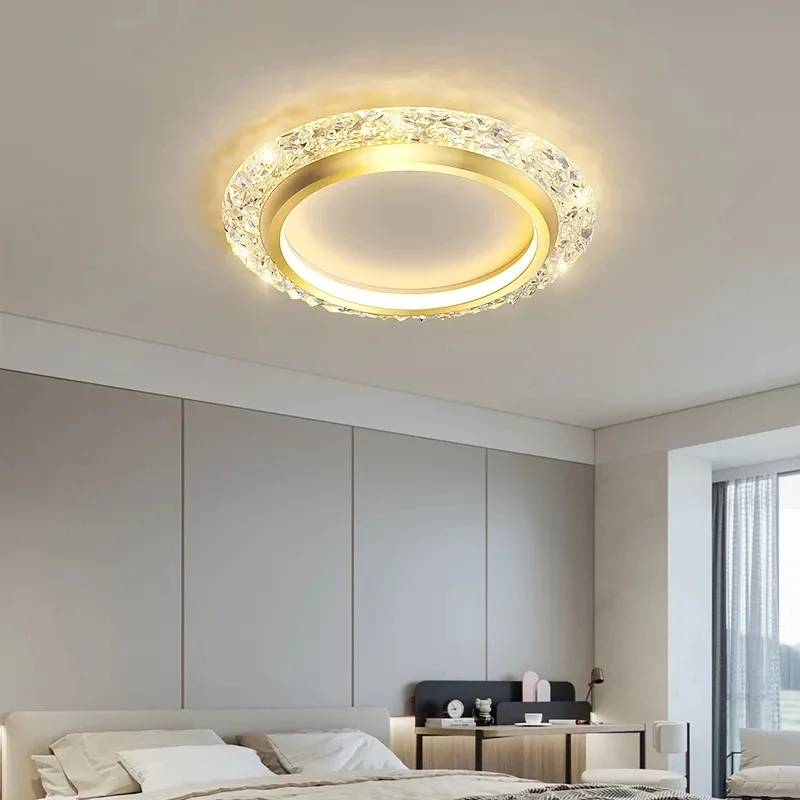 acrilico moderno rodada led lampada do teto atmosfera minimalista home fashion lustres de ouro nordic quarto criativo luminaria 01