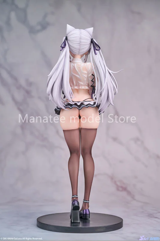 SIKI ANIM Original Alvina-chan Wet Ver. 1/7 PVC Action Figure Anime Modelo Brinquedos Coleção Boneca Presente