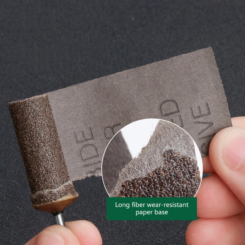 Batang Kertas Pasir Pemotong Putar Amplas 2.35Mm Batang Gerinda Abrasif Kepala Alat Abrasif Pemoles 180 Hingga 7000 Grit