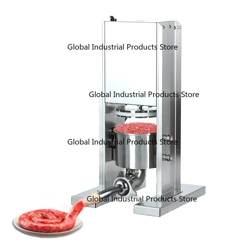 Industrial Grade Stainless Steel Sausage Maker Uniform Appearance Commercial Meat Filler Stainless Steel Sausage Machine for Bus