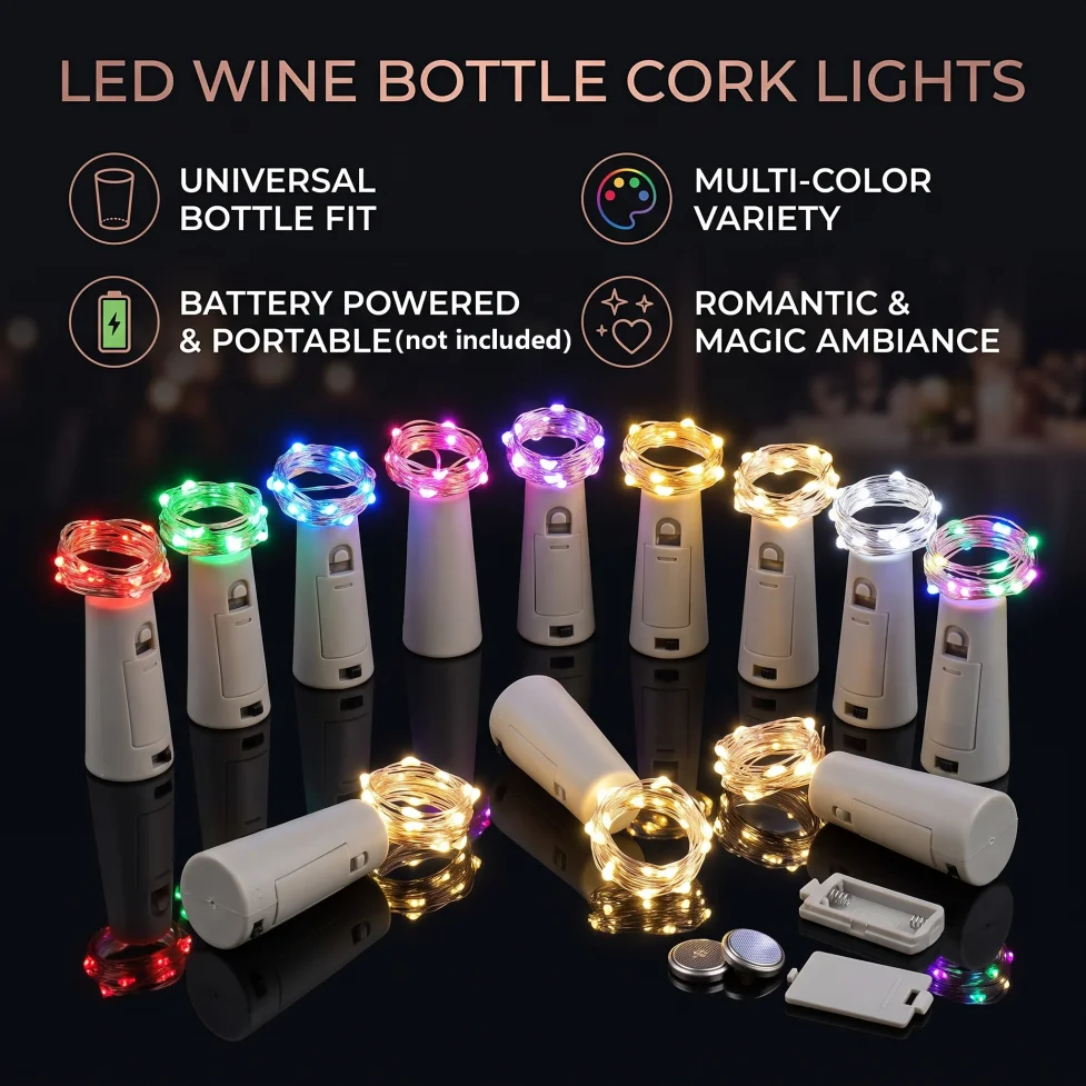 Led Fairy String Lights - 5pcs LED String Lights Copper Silver