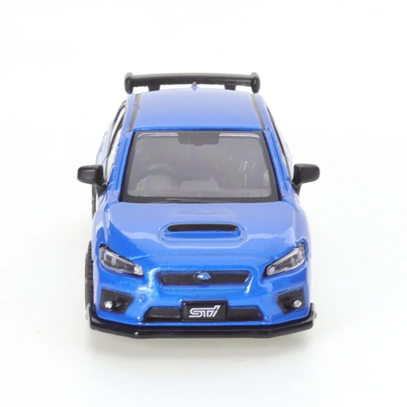 JKM1:64 Subaru WRX STI Blue 1/64, aleación de Metal fundido a presión, modelo de coche, juguete para niños, regalo de Navidad