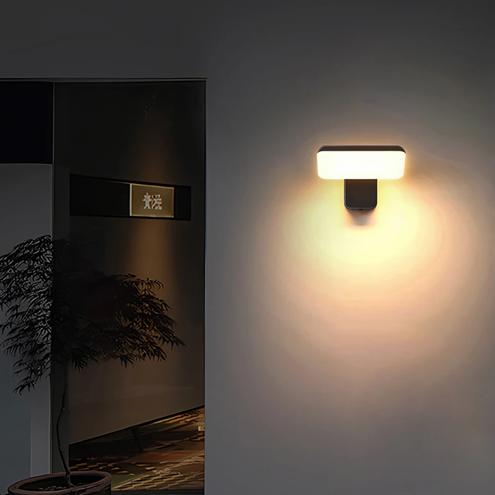 

NEW LED Wall Lamp Infrared human body induction 18W AC85-265V IP65 Waterproof Indoor&Outdoor Modern Minimalist Style Lamp