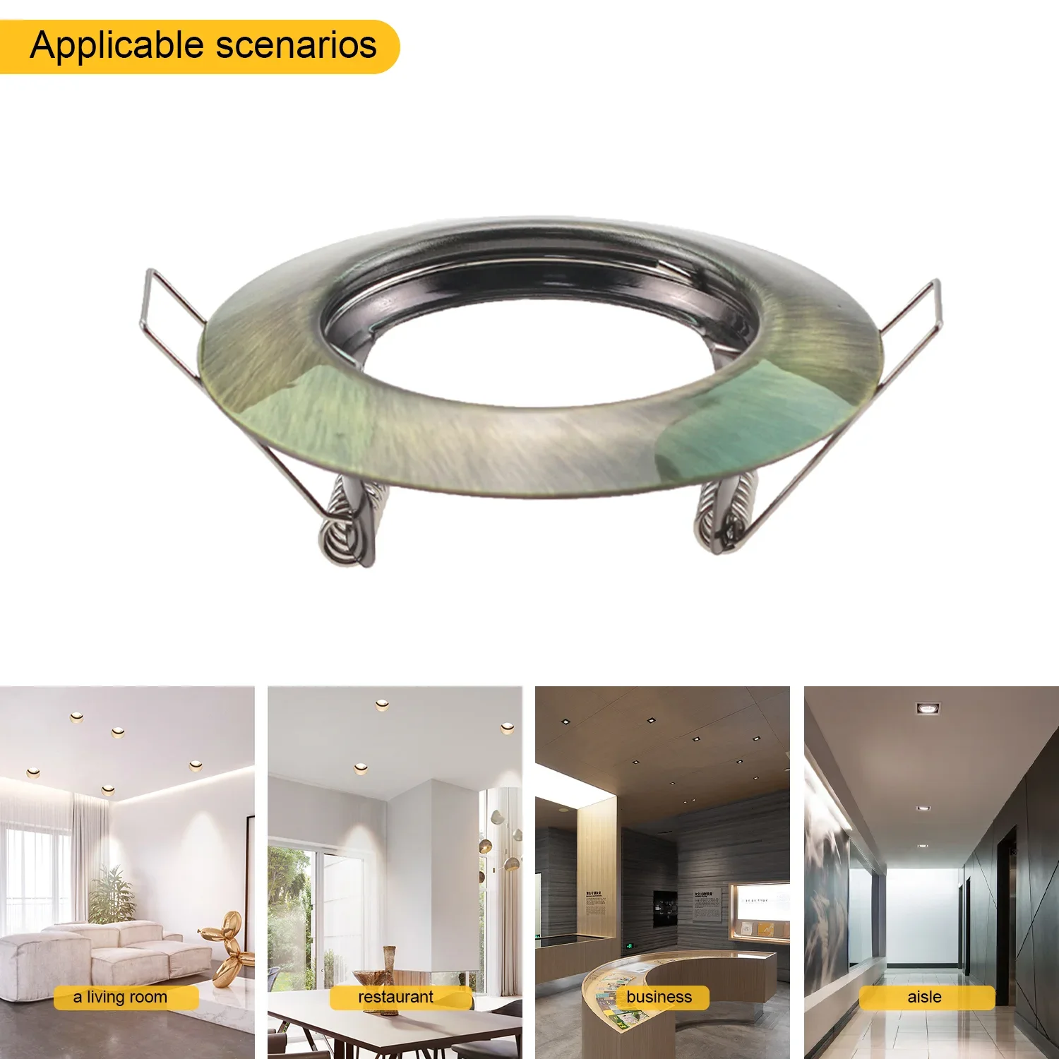 New Design Round Recessed LED Ceiling Downlight Fitting Fixture MR16 GU10 Metal Holder Frame Led Lamp Fixture for Led Spot Light