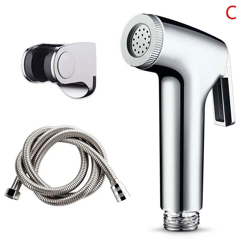 1PCS Chrome Bidet Spray Tap Hygienic Toilet  Shower Head Hose Bathroom Flushing