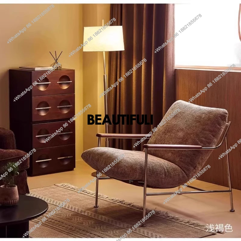 

Fica Chair Fica Leisure Chair Medieval Designer Reclining Chair Living Room Bedroom Modern Light Luxury Furniture Home