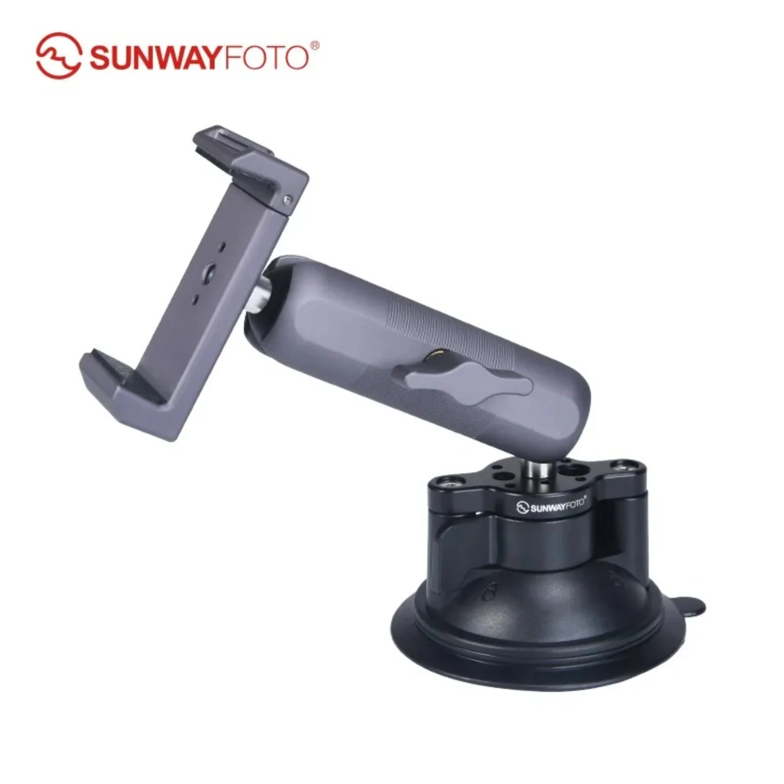 SUNWAYFOTO Universal Cellphone Auto Bracket Cell Phone Holder Suction Cup Mount for Windshield Car Window