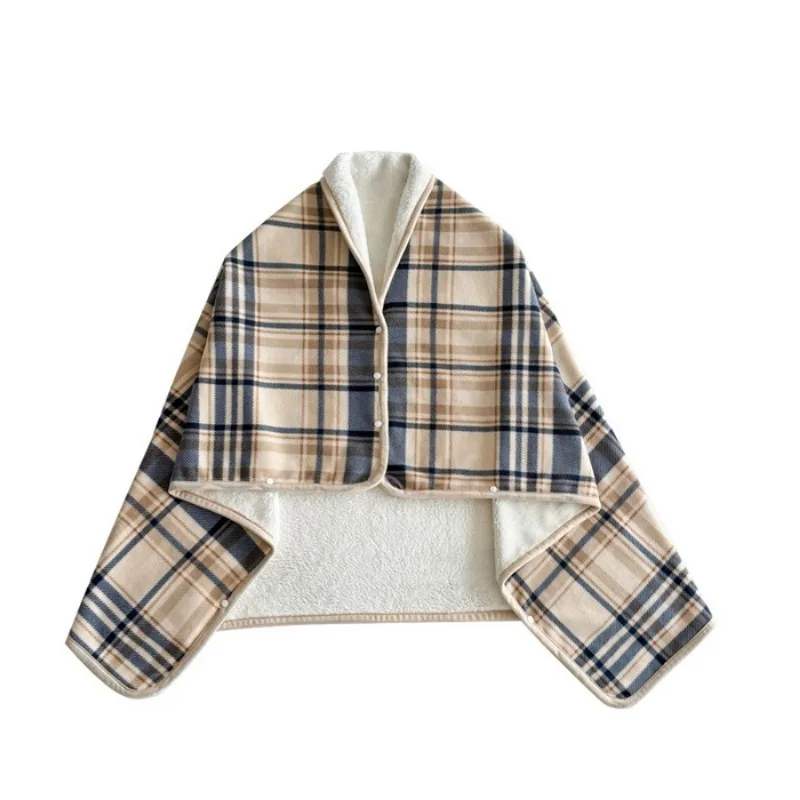Multifunctional Shawl Blanket Single Office Nap Blanket Leg Cape Thickened Sofa Blanket