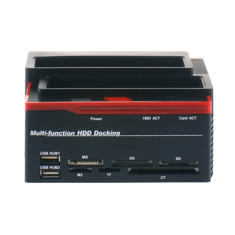 

A34M-USB 3.0/Type C 2.5/3.5In Hard Drive Disk Docking Station With Dual SATA Ports, IDE Port, MS/M2/CF/TF Card Reader US Plug