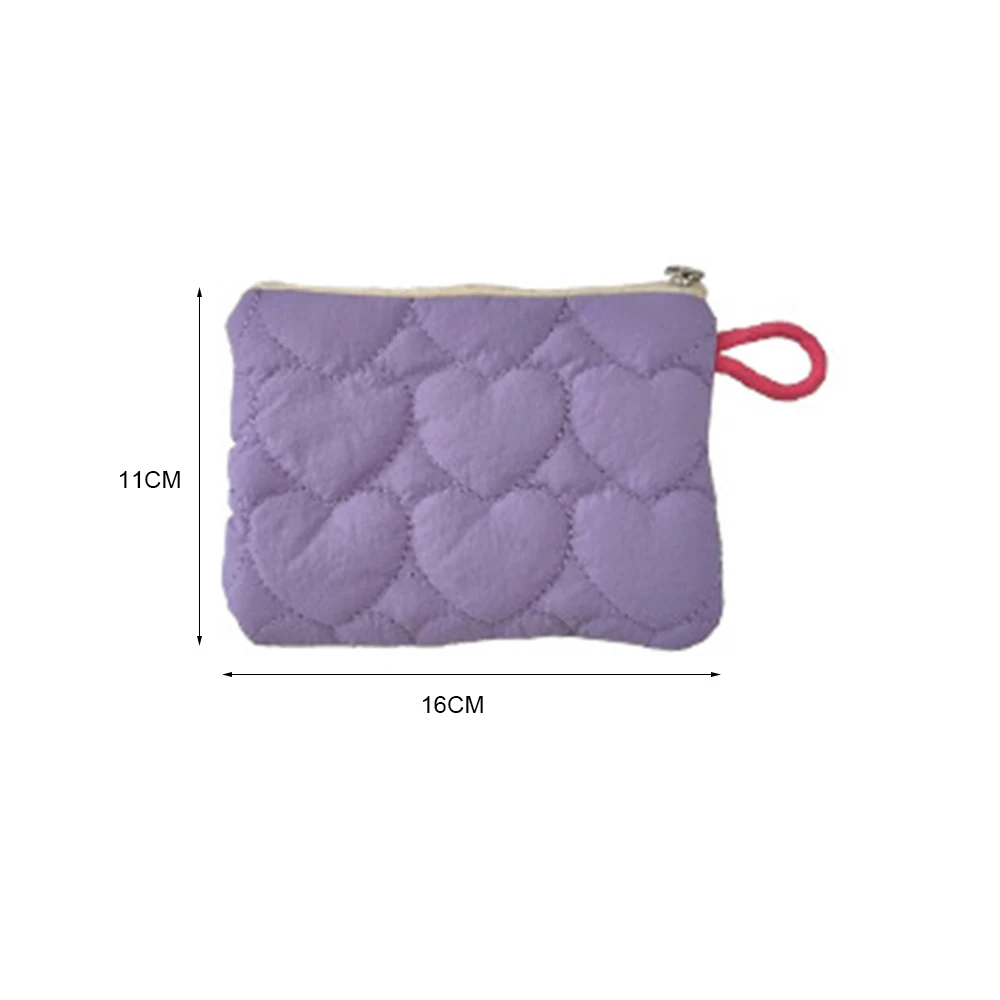 Large Capacity Card Holder Stylish Love Heart Portable Storage Bag Lightweight Key Holder for Gift For Her