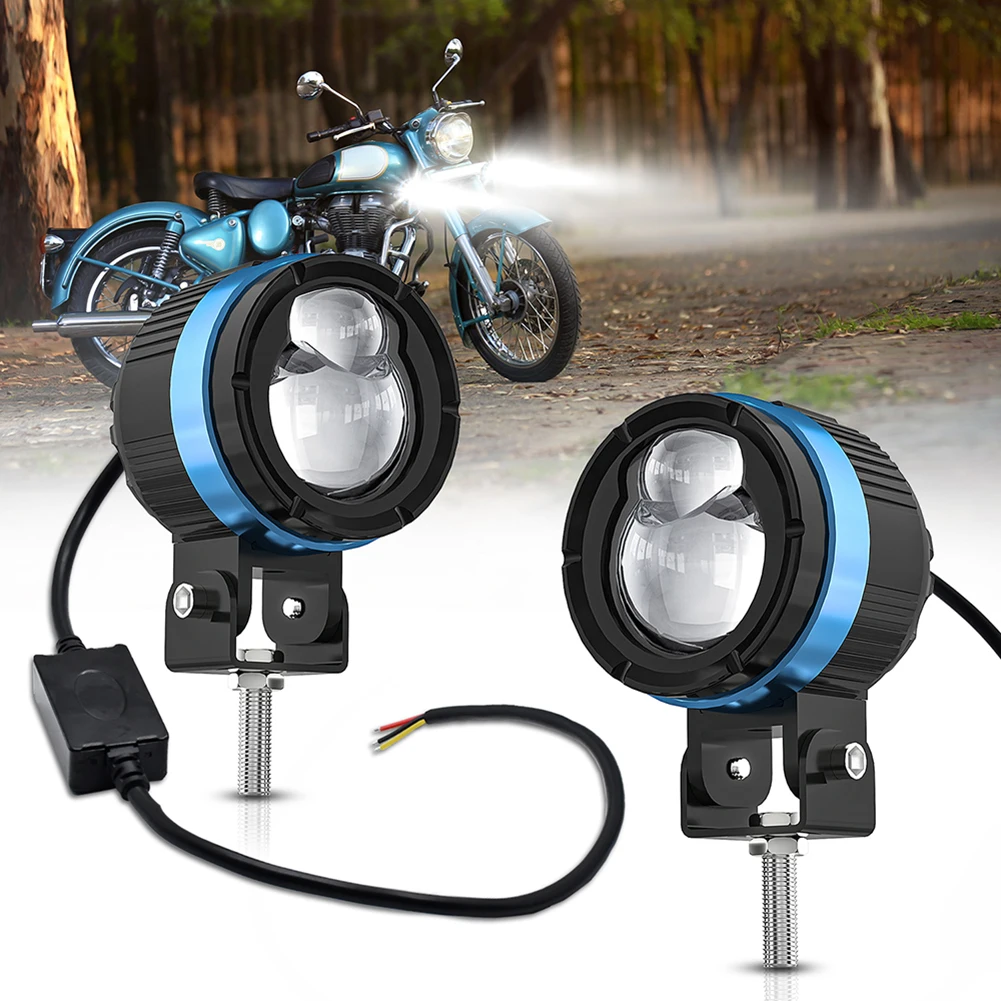 

1 Pair Motorcycle Spotlight M8 Work Lamp 90w 9000lm 6000k/3000k Driving Lights LED Fog Light Ip68 Waterproof