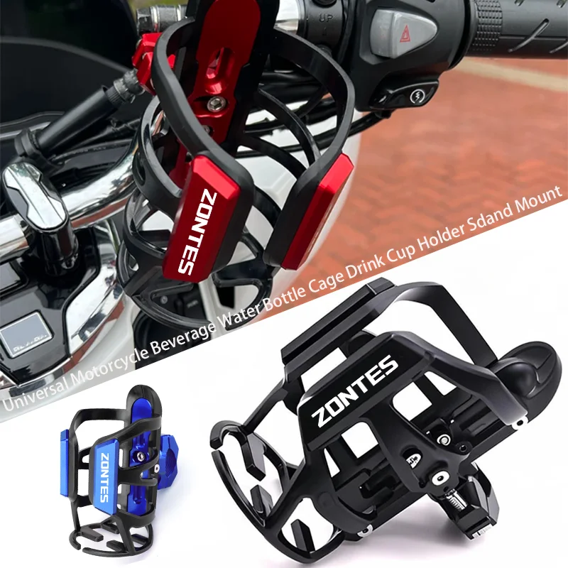

Motorcycle Water Drink Cup Beverage Bottle Holder Sdand For Zontes G1 125 ZT125U ZT 125 U ZT 310R 310X ZT310R M125 T2 350 T350