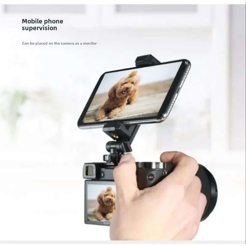 

Rotatable Phone Holder Clamp Clip Mount Adapter with 1/4 inch Cold Shoe Mount for Smartphone Micphone LED Light Mounting