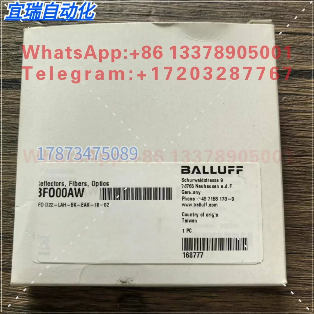 New Original, Balluff BFO00AW Fiber Optic Sensor BRO D22-LAH-BK-EAK-10-02