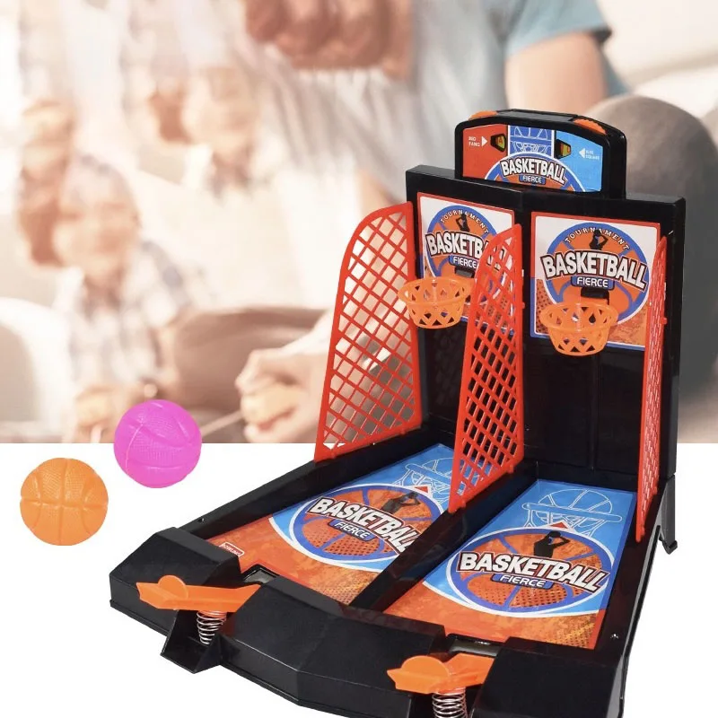 Mini Basketball Fun Carnival Classic Arcade Finger Eject Desktop Basketball Anti-Stress Novel Toy Party Game view 3